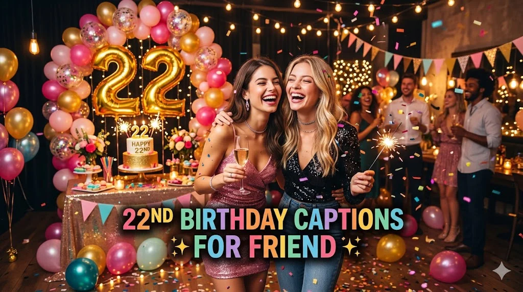 555+ 22nd Birthday Captions