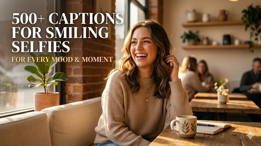 500+ Best Captions for Smiling Selfies