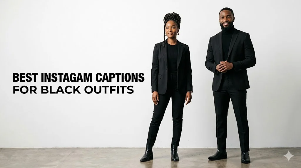 445 Best Instagram Captions For Black Outfits