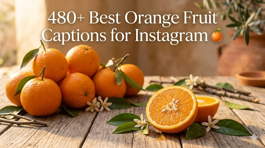 480+ Best Orange Fruit Captions