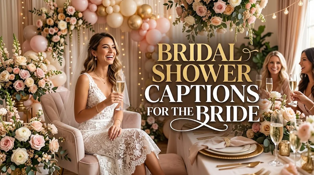 595+ Bridal Shower Captions