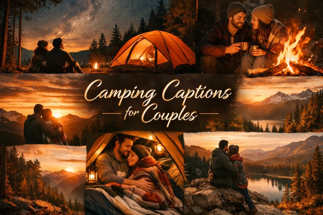 620+ Camping Captions for Couples