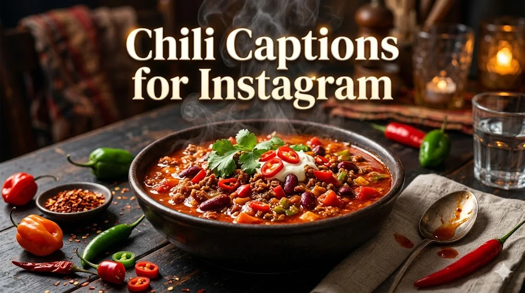 570+ Chili Captions