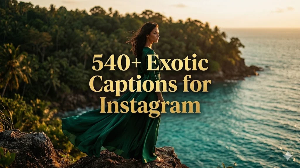 540+ Exotic Captions For Instagram