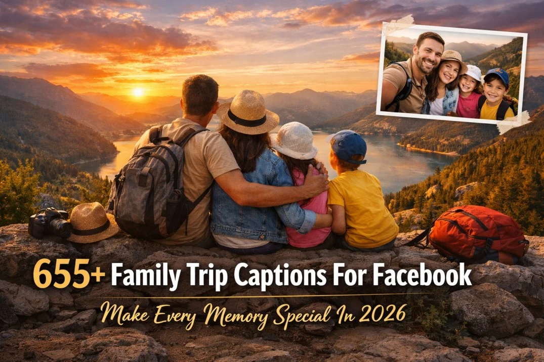 655+ Family Trip Captions