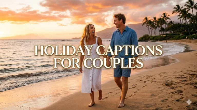 590+ Holiday Captions for Couples