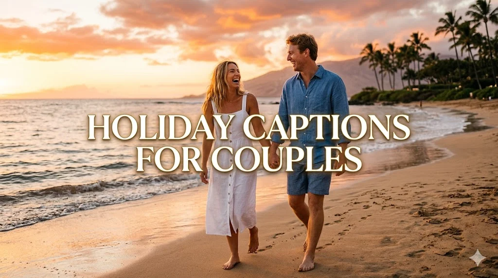 590+ Holiday Captions for Couples