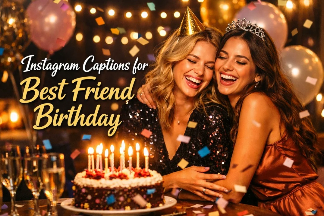 580+ Instagram Captions For Best Friend Birthday