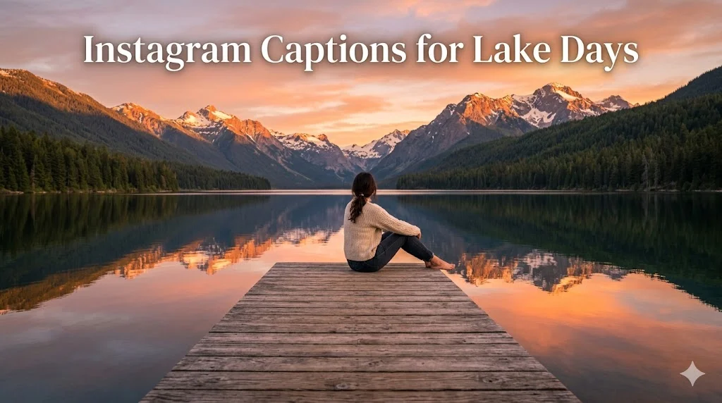 600+ Instagram Captions For Lake Days