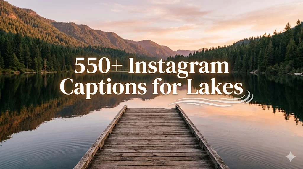 550+ Instagram Captions For Lakes