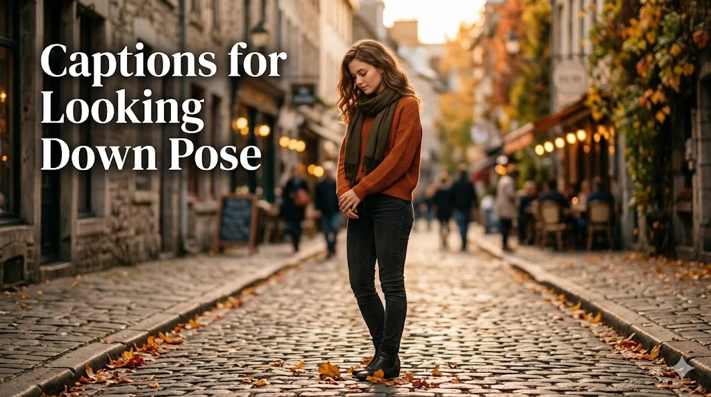 415+ Looking Down Pose Captions
