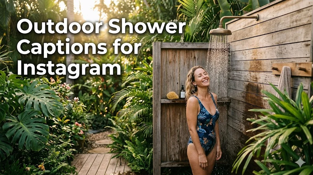 440+ Outdoor Shower Captions For Instagram