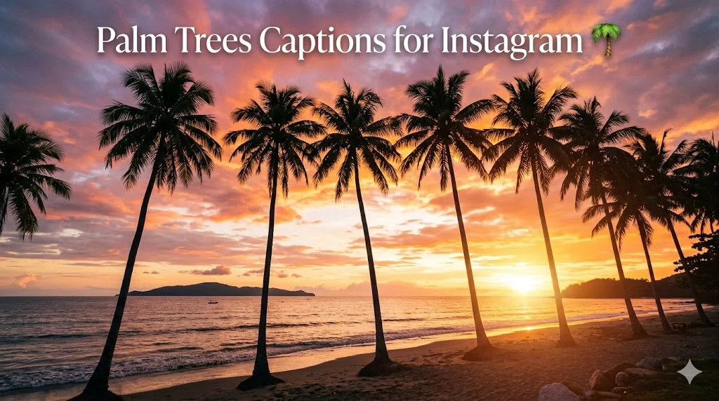408+ Palm Trees Captions For Instagram