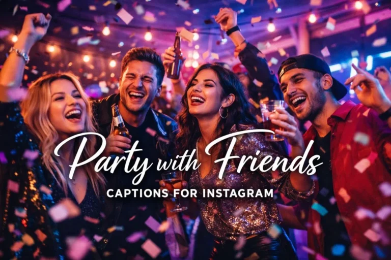 610+ Party with Friends Captions
