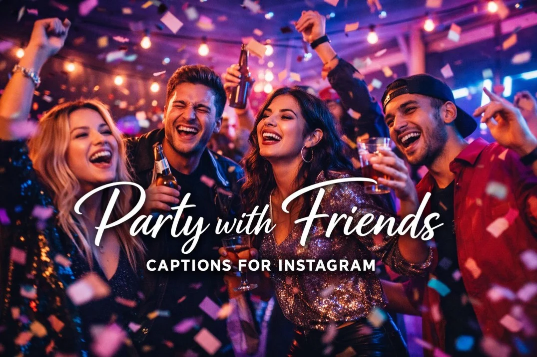 610+ Party with Friends Captions