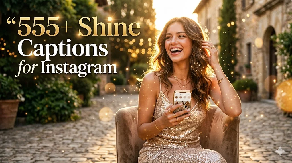 640+ Shine Captions For Instagram