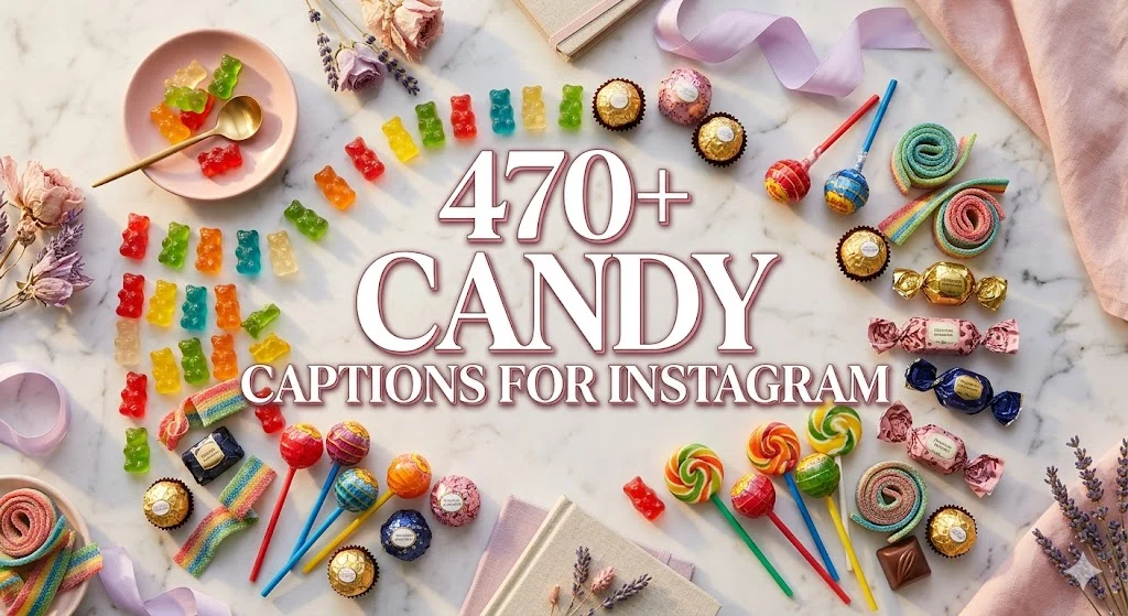 470+ Sweet Candy Captions