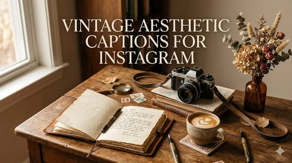 420+ Vintage Aesthetic Captions for Instagram