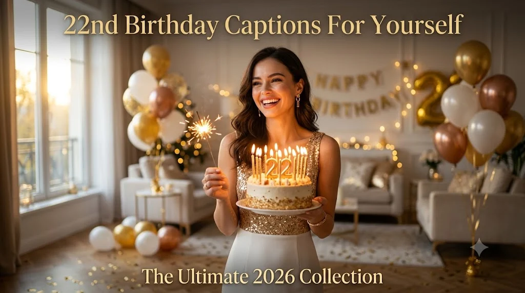 22nd Birthday Captions For Yourself