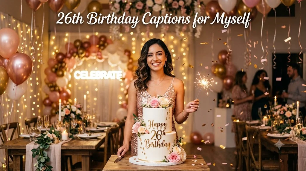 26th Birthday Captions for Myself