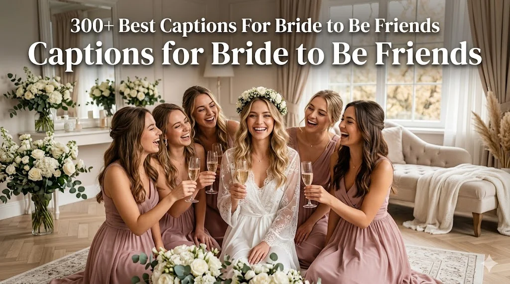 300+ Best Captions For Bride to Be Friends