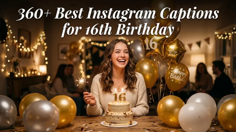 360+ Best Instagram Captions For 16th Birthday