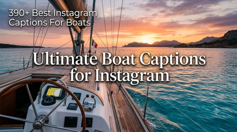 390+ Best Instagram Captions For Boats