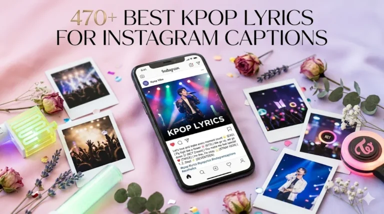 470+ Best Kpop Lyrics for Instagram Captions