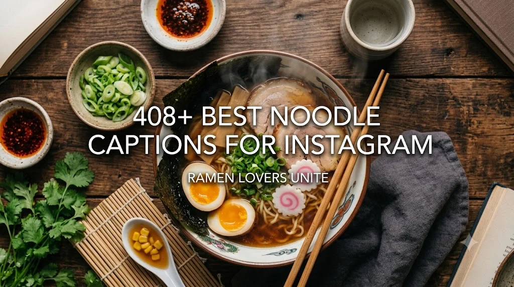 408+ Best Noodle Captions For Instagram