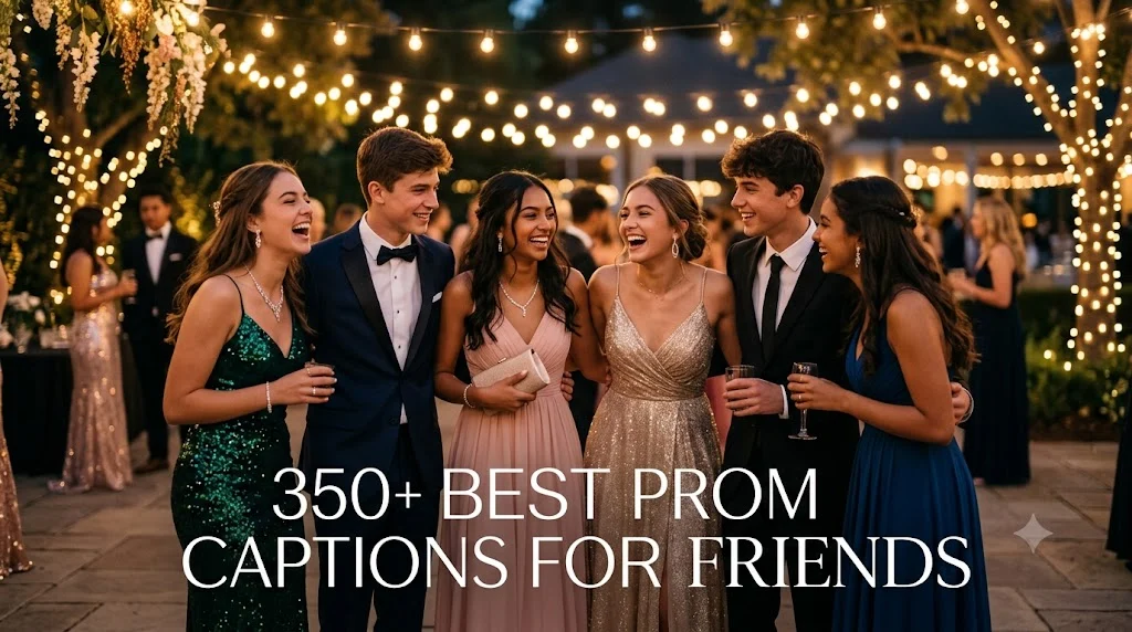 350+ Best Prom Captions For Friends