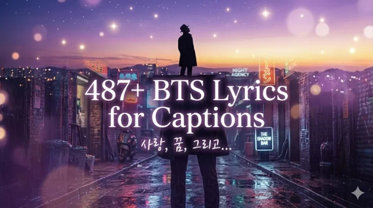 487+ BTS Lyrics for Captions