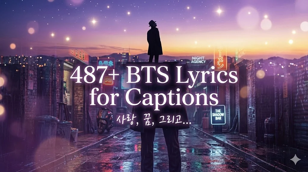 487+ BTS Lyrics for Captions