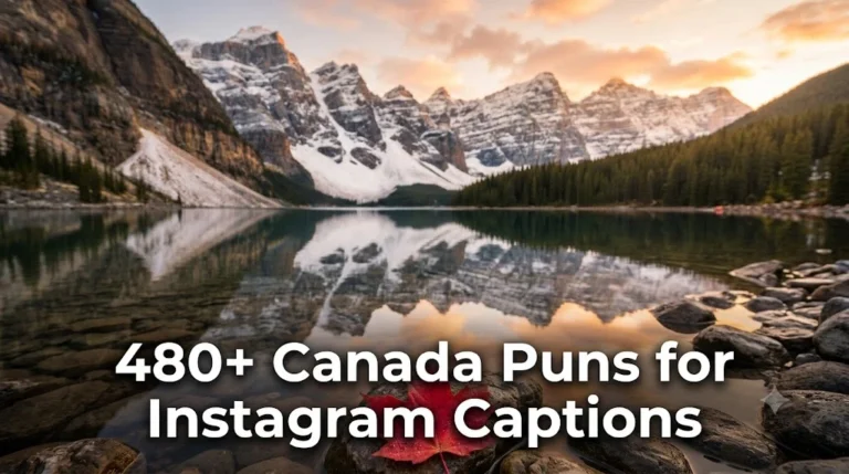 480+ Canada Puns for Instagram Captions