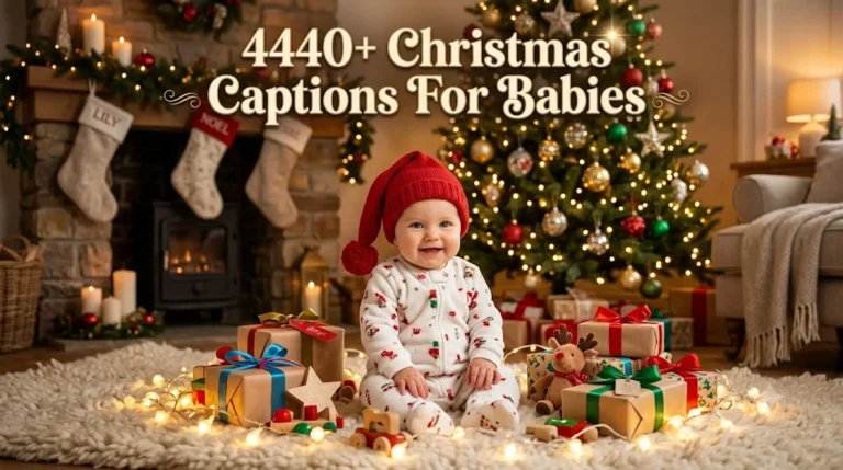 440+ Christmas Captions For Babies