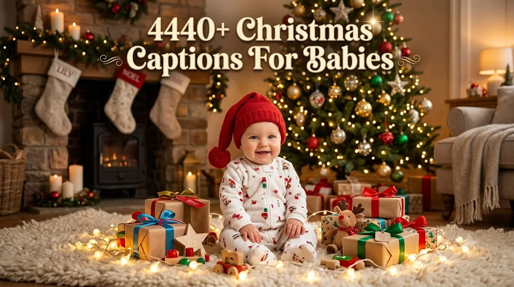 440+ Christmas Captions For Babies