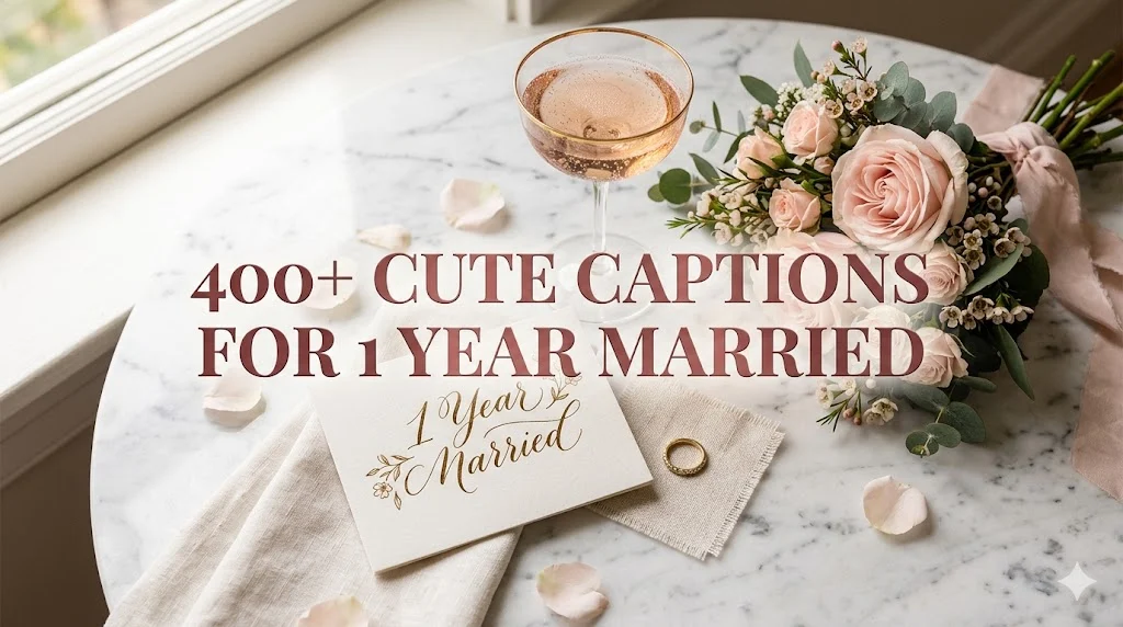 400+ Cute Captions for 1 Year Married