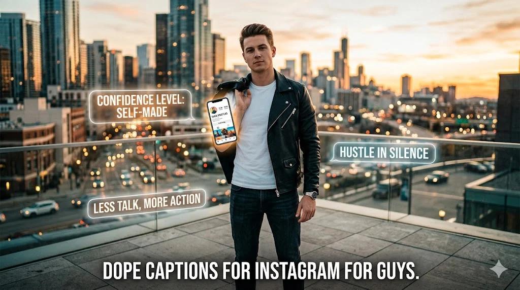 500+ Dope Captions for Instagram For Guys