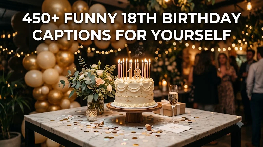 450+ Funny 18th Birthday Captions For Yourself