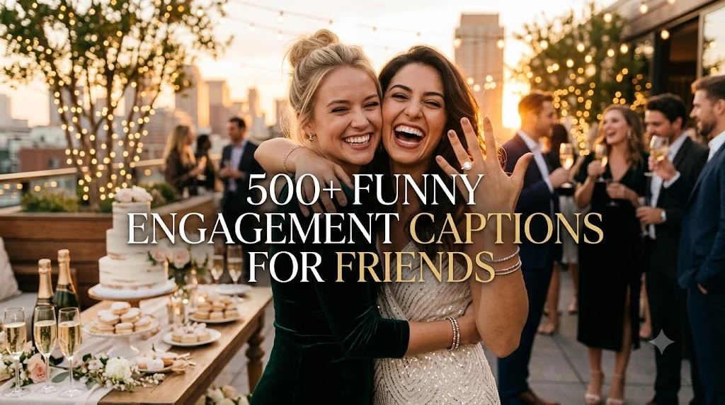 500+ Funny Engagement Captions For Friends