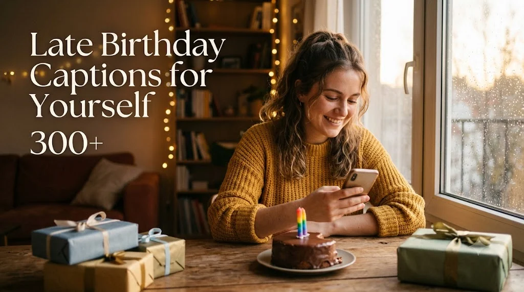 300+ Late Birthday Captions For Yourself