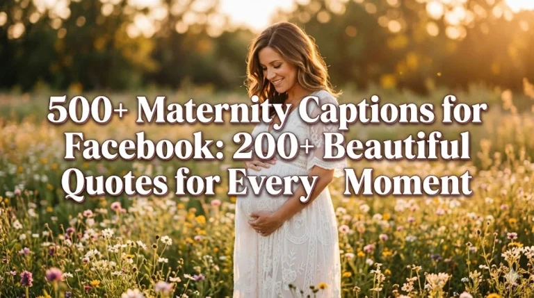 500+ Maternity Captions for Facebook