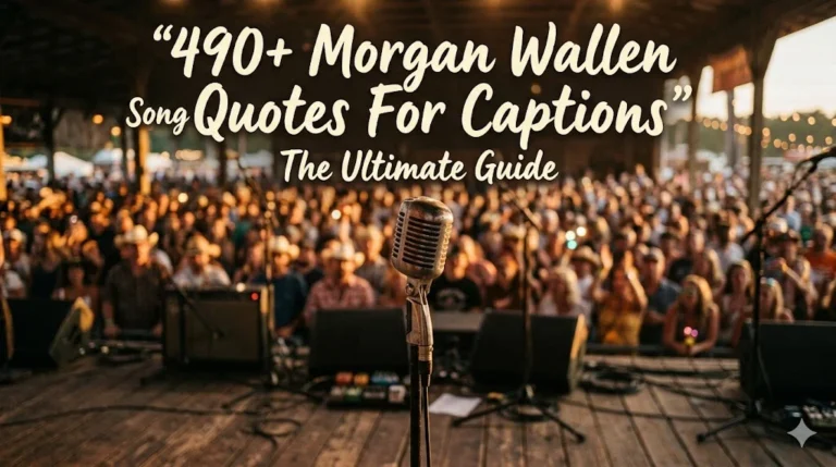 490+ Morgan Wallen Song Quotes For Captions