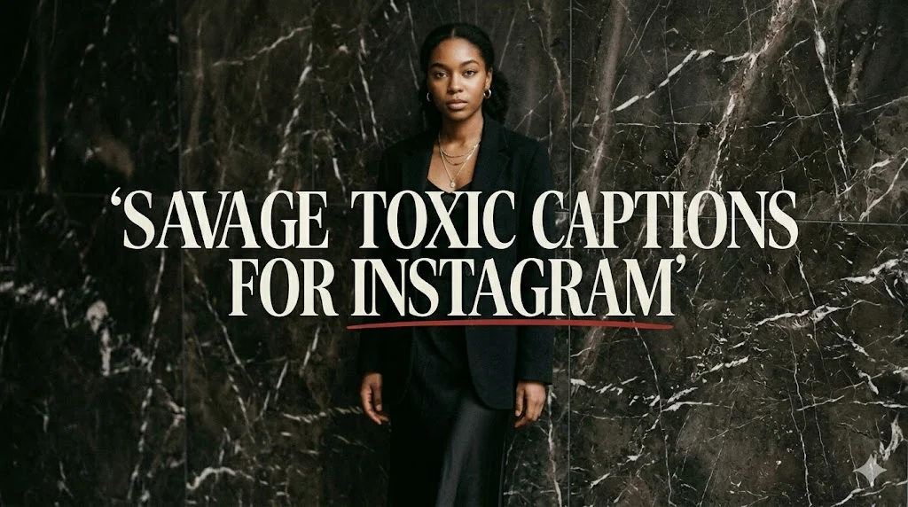 405+ Savage Toxic Captions For Instagram
