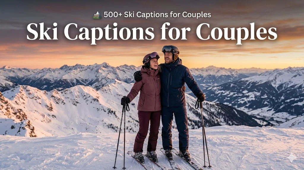 ๐๏ธ 500+ Ski Captions for Couples