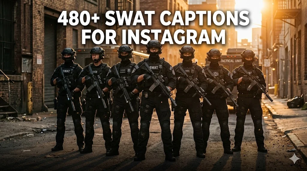 480+ SWAT Captions For Instagram
