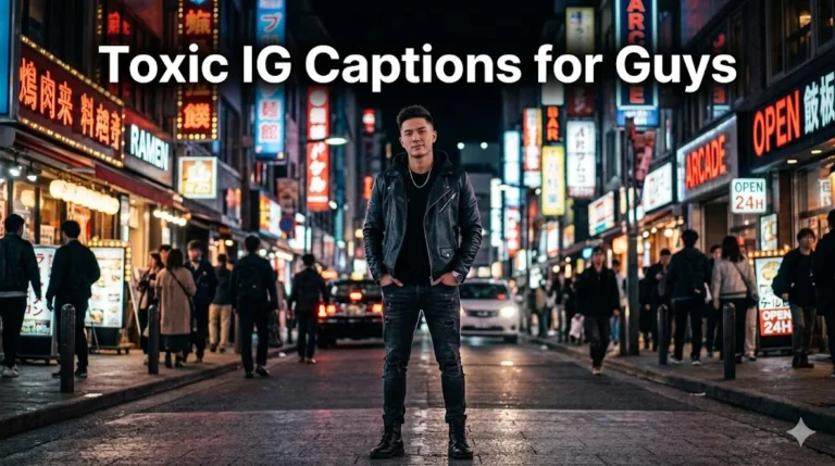 390+ Toxic Instagram Captions For Guys