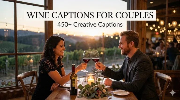 450+ Wine Captions for Couples
