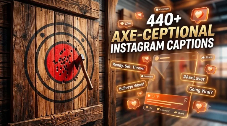 440+ Axe-ceptional Instagram Captions