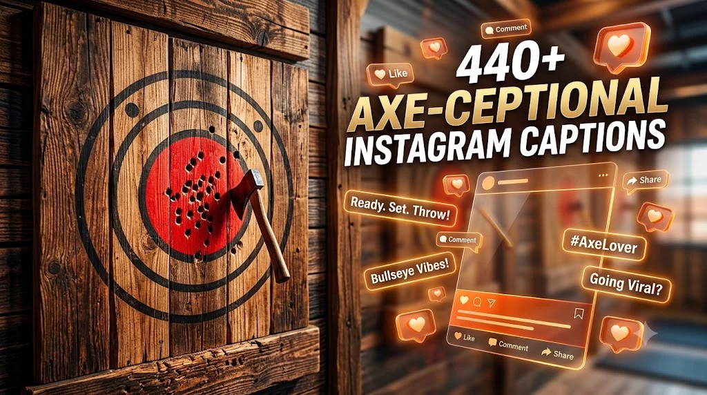 440+ Axe-ceptional Instagram Captions
