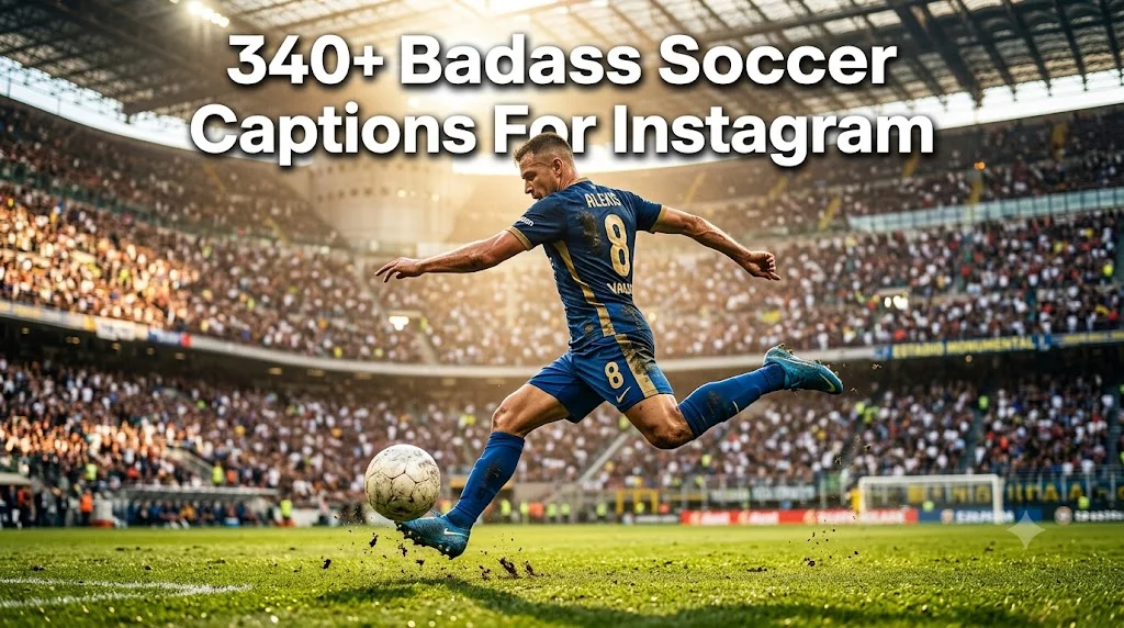 340+ Badass Soccer Captions For Instagram